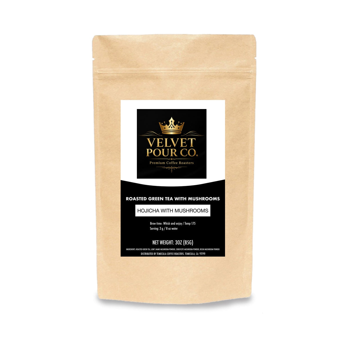 Hojicha With Mushrooms – Roasted Green Tea Blend